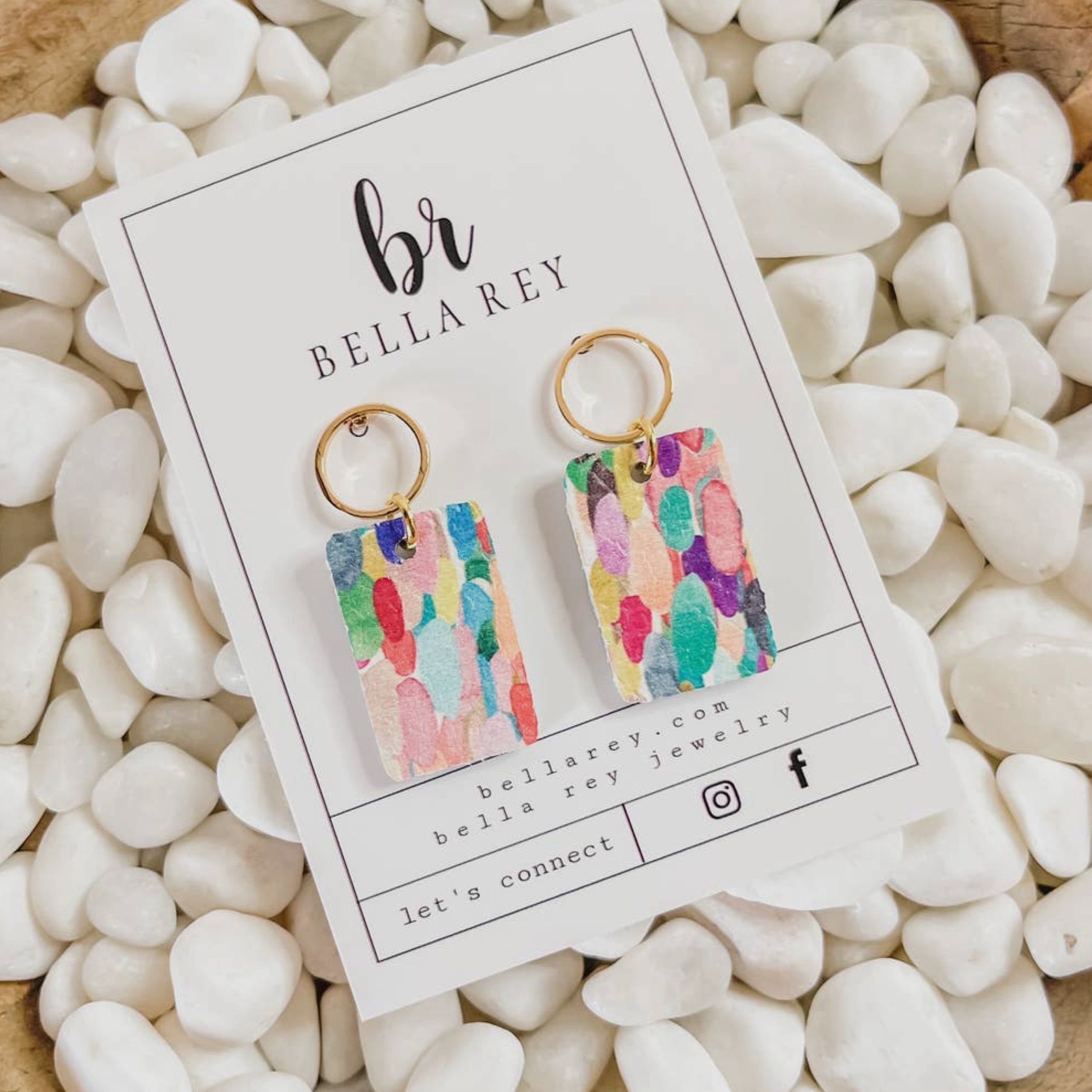 Bella Rey Tenley Confetti Mini Earrings Willow and Grace